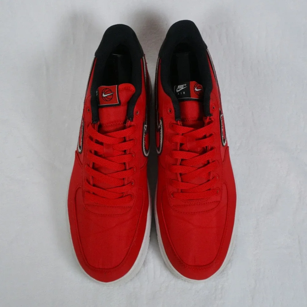 Nike Air Force 1 Low 'Reverse Stitch' Mens 9.5 University Red Retro Sneakers Y2K